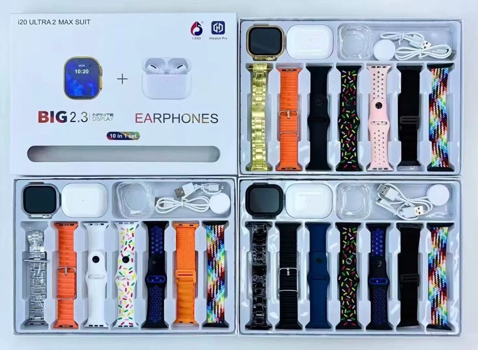 Watch with 7 straps