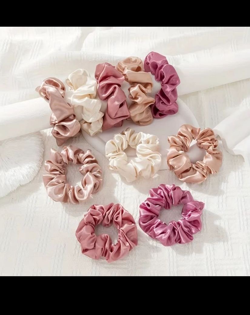 Satin scrunchies